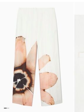 COS FLORAL-PRINT WIDE-LEG PANTS